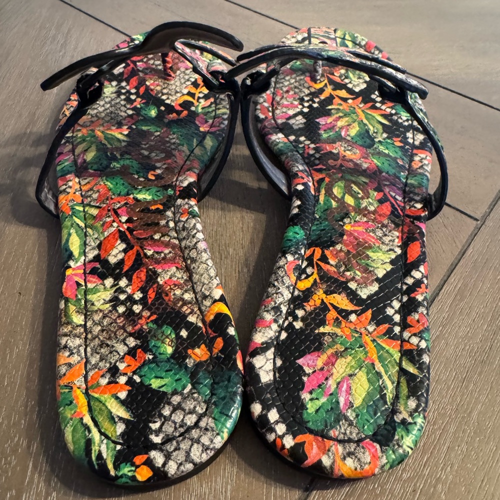 Sam Edelman Carter Sandals - Multicolor Floral Snake-Print - Picture 6 of 12
